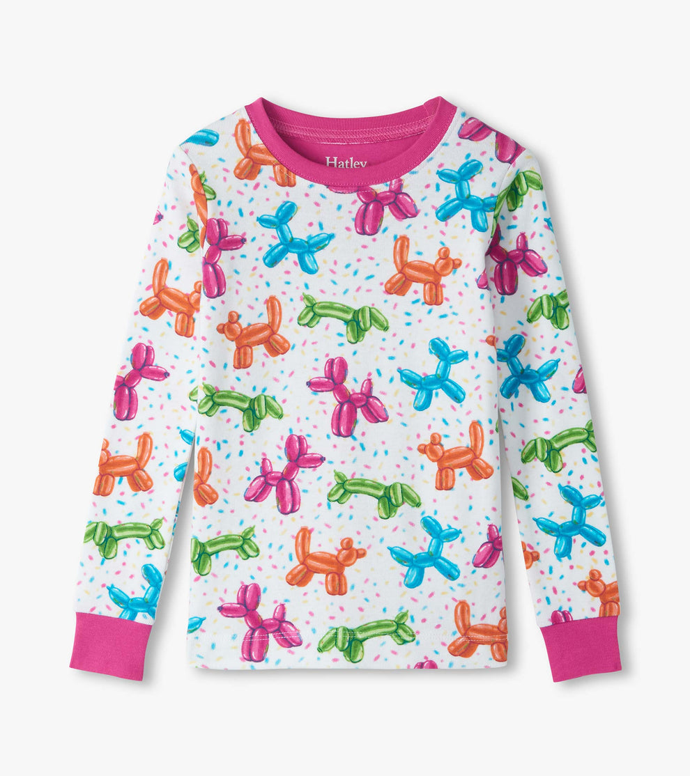 Girls Balloon Pets Cotton Pyjama Set