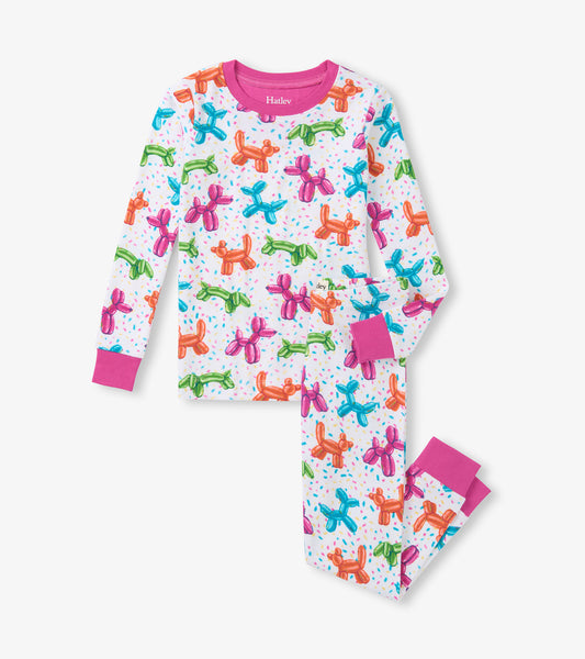 Girls Balloon Pets Cotton Pyjama Set