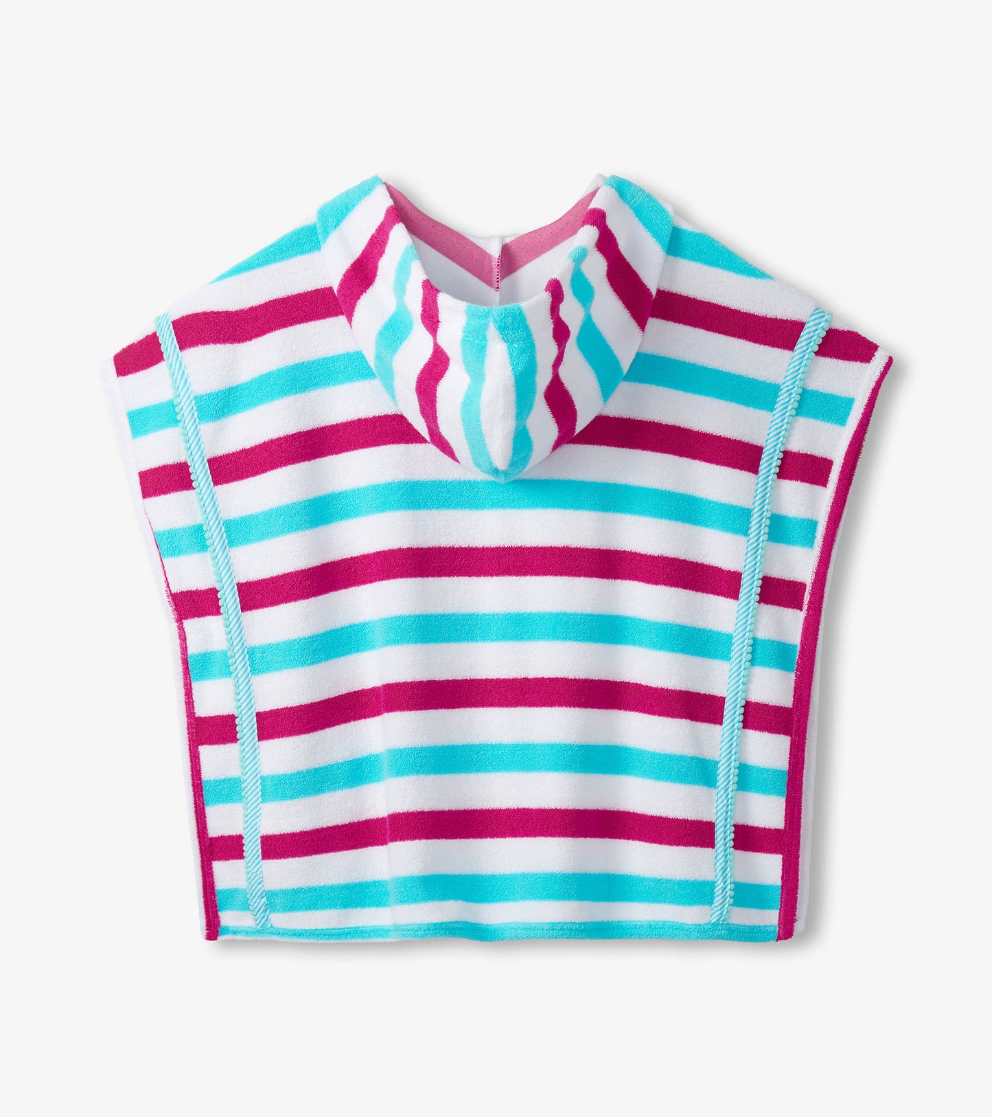 Girls Beach Stripes Hooded Cover-Up
