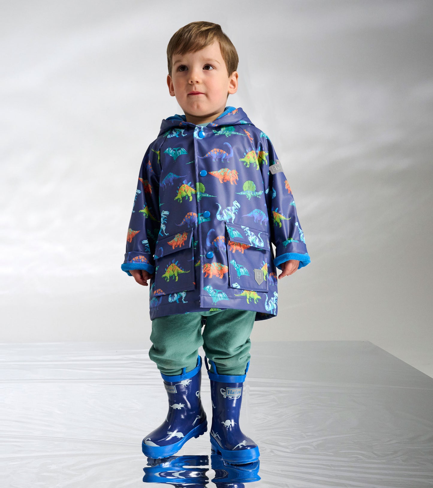 Baby & Toddler Boys Dino Party Button-Up Raincoat