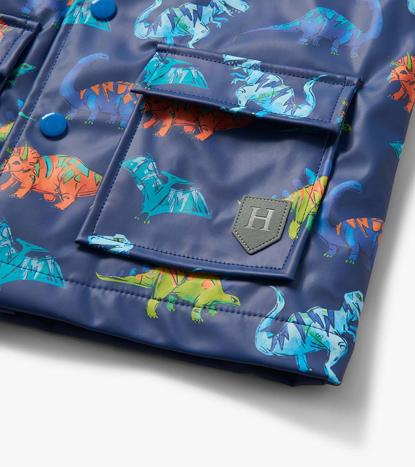 Baby & Toddler Boys Dino Party Button-Up Raincoat