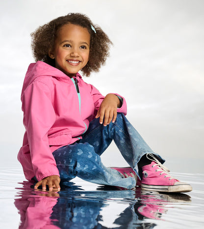 Girls Colour Reveal Butterflies Microfiber Raincoat