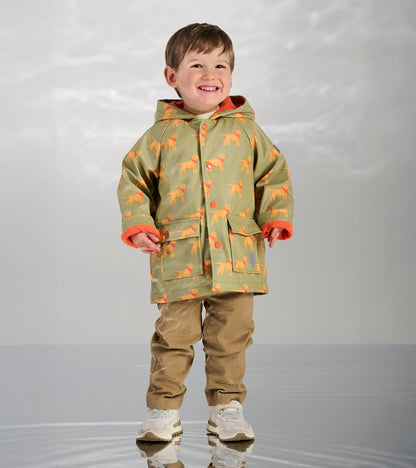 Baby & Toddler Boys Camping Puppy Button-Up Raincoat