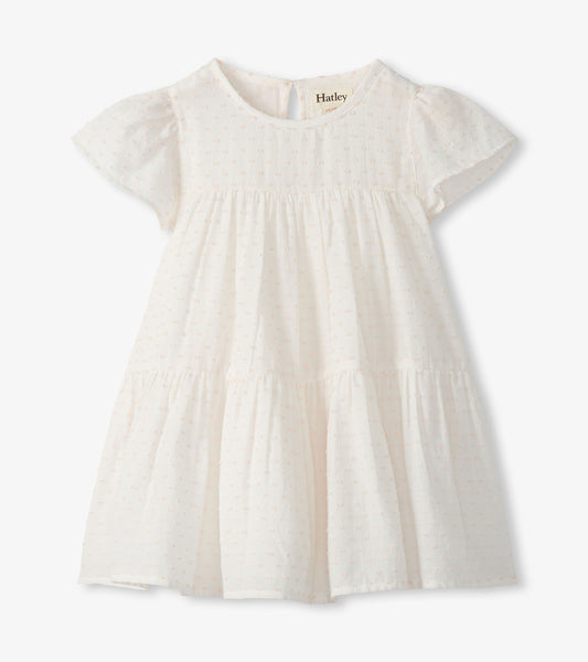 Baby & Toddler Girls Pearl Swiss Dot Puff Dress