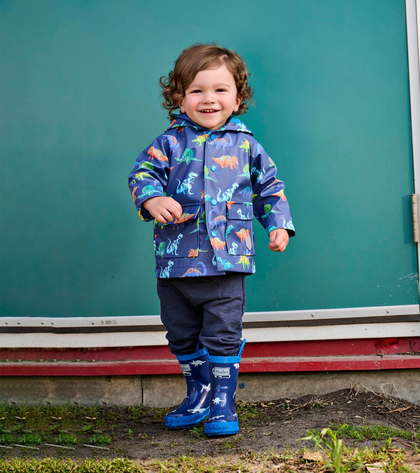 Boys Little Dinos Wellies