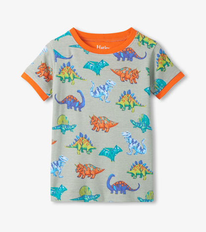 Boys Dino Party Cotton Short Pyjama Set