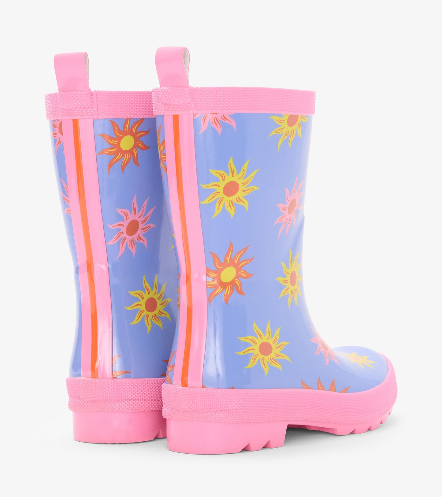 Girls Faded Suns Shiny Wellies