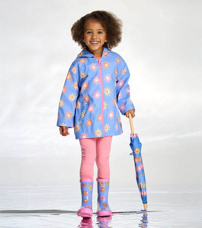 Girls Faded Suns Shiny Wellies