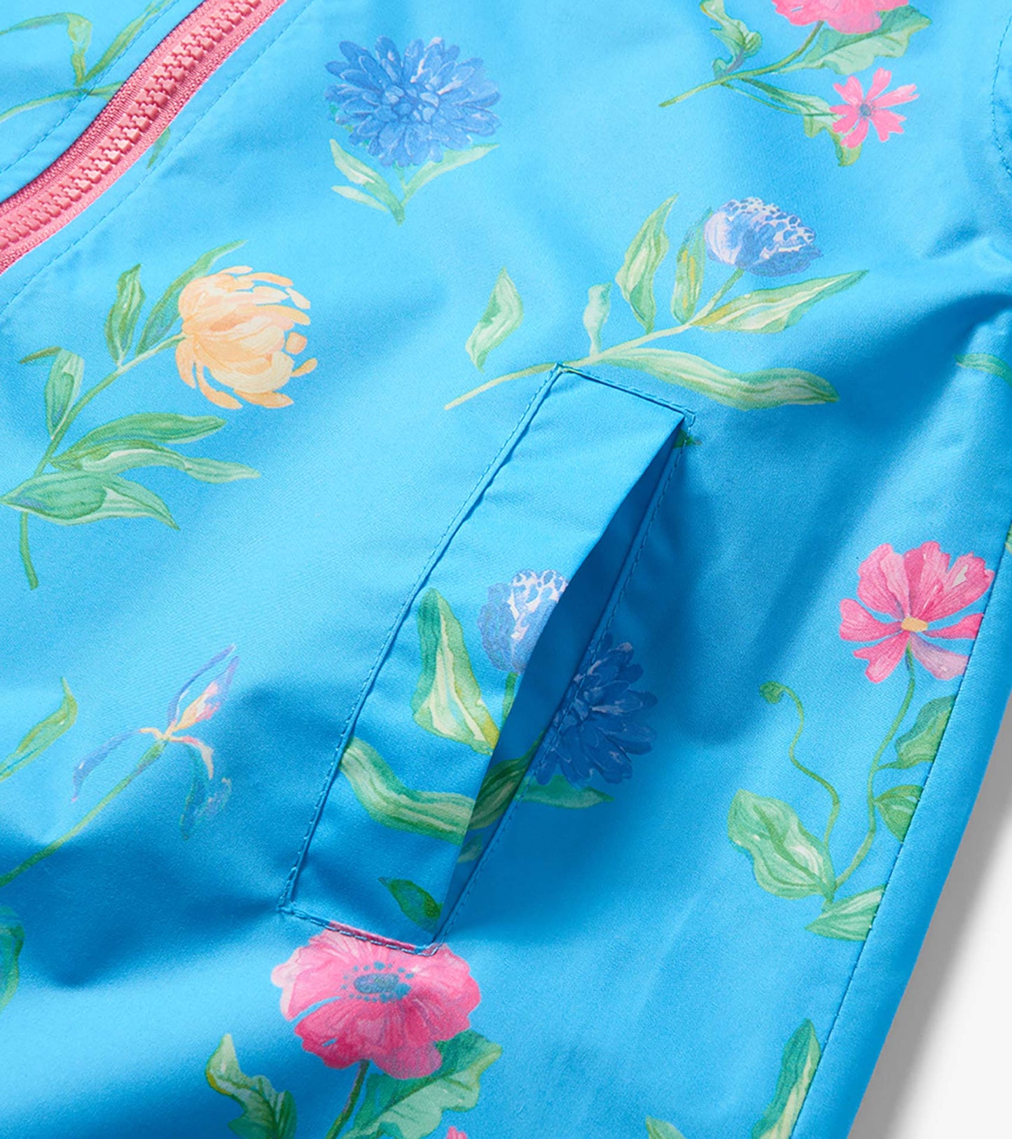 Girls Hyper Real Floral A-Line Swing Jacket