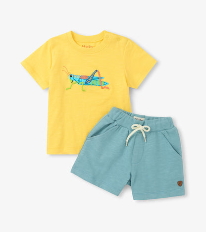Baby & Toddler Boys Grasshopper T-Shirt & Shorts Set