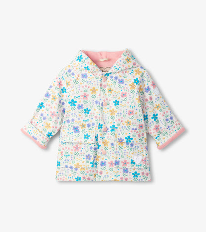 Baby & Toddler Girls Little Garden Chicks Button-Up Raincoat