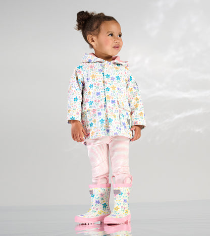 Baby & Toddler Girls Little Garden Chicks Button-Up Raincoat