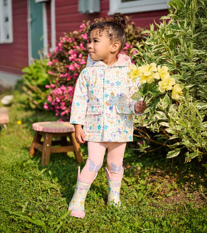 Baby & Toddler Girls Little Garden Chicks Button-Up Raincoat