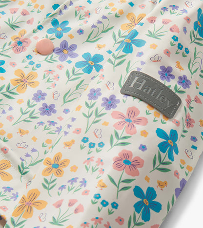 Baby & Toddler Girls Little Garden Chicks Button-Up Raincoat