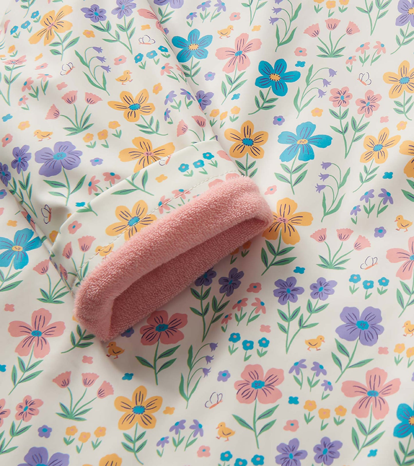 Baby & Toddler Girls Little Garden Chicks Button-Up Raincoat