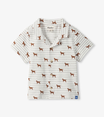 Baby & Toddler Boys Little Pups Jersey Button Down