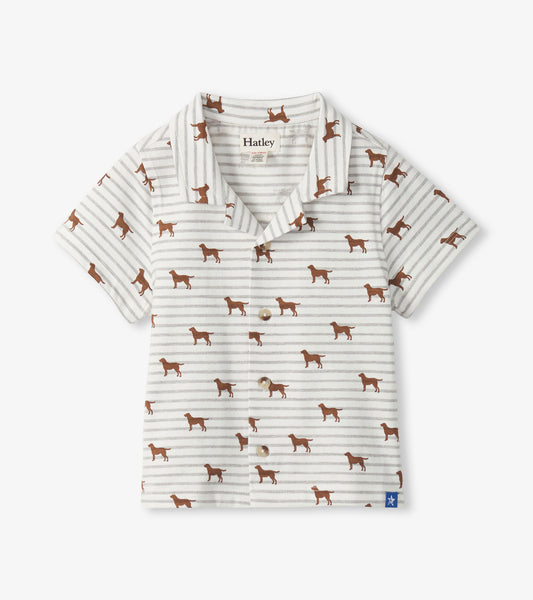 Baby & Toddler Boys Little Pups Jersey Button Down