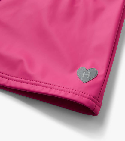 Girls Raspberry Rose Raincoat