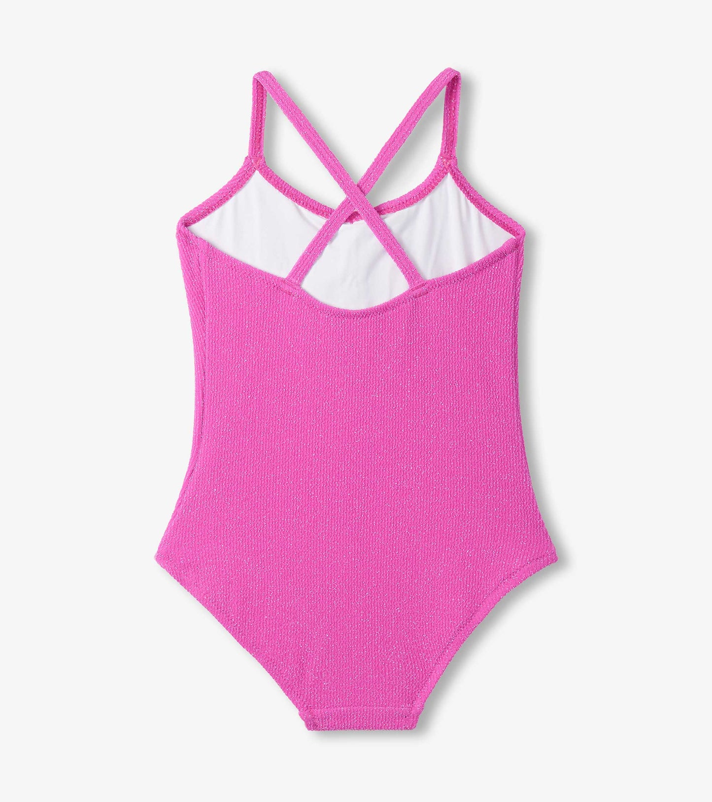 Girls Hot Pink One-Piece Swimsuit
