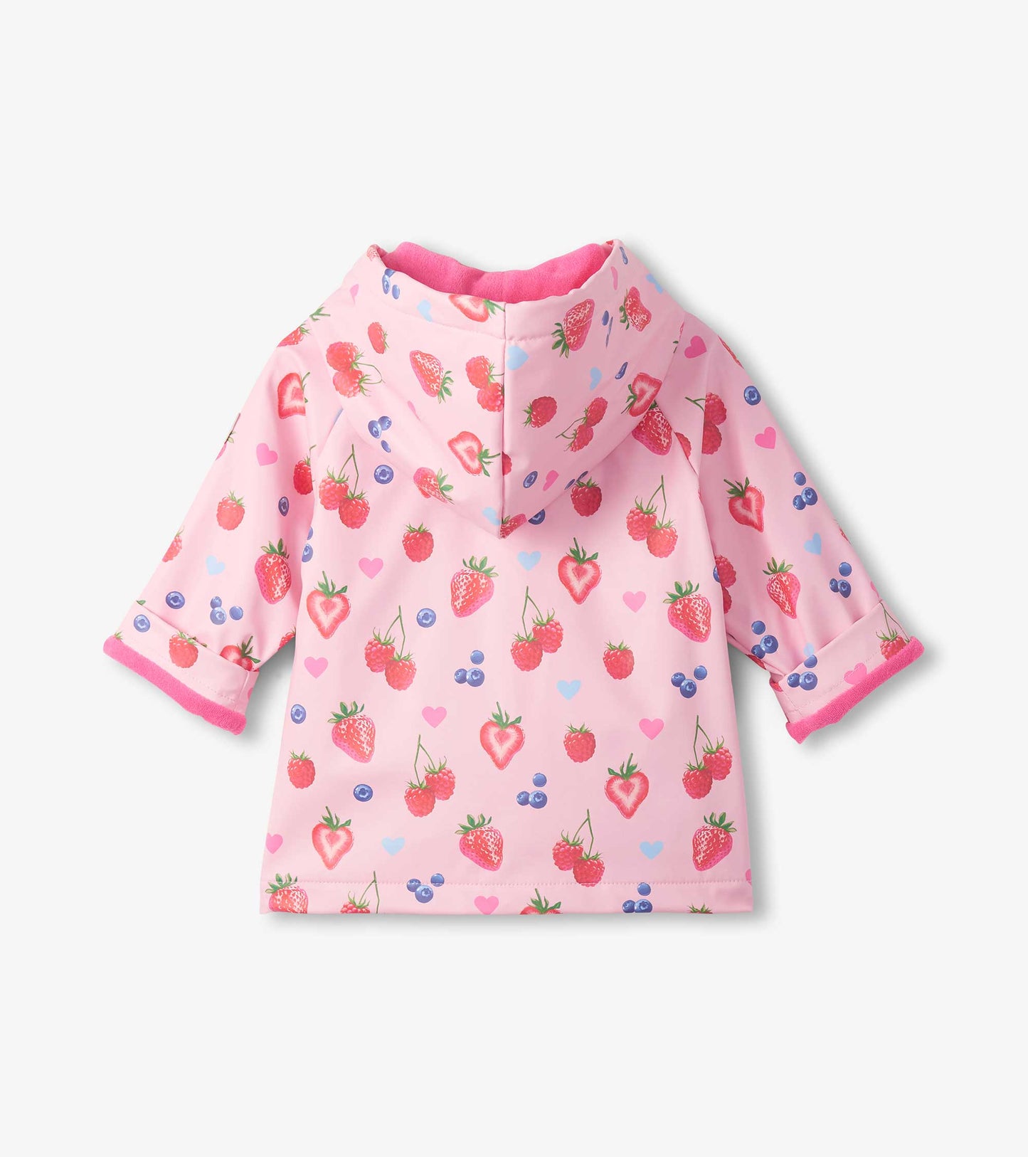 Baby & Toddler Girls Summer Berries Button-Up Raincoat