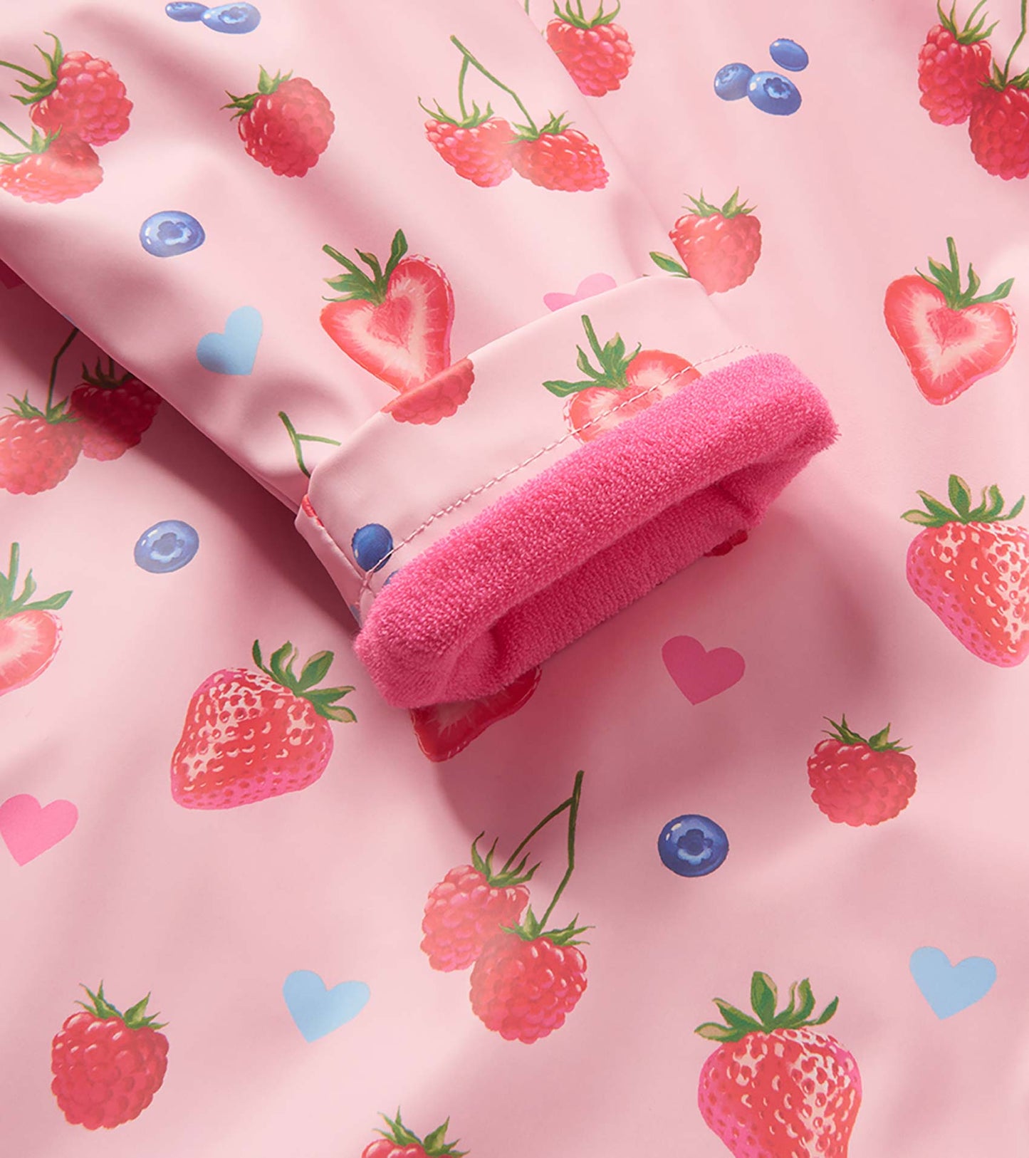 Baby & Toddler Girls Summer Berries Button-Up Raincoat