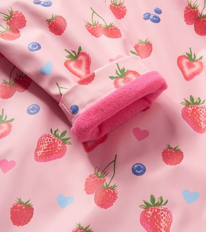 Baby & Toddler Girls Summer Berries Button-Up Raincoat