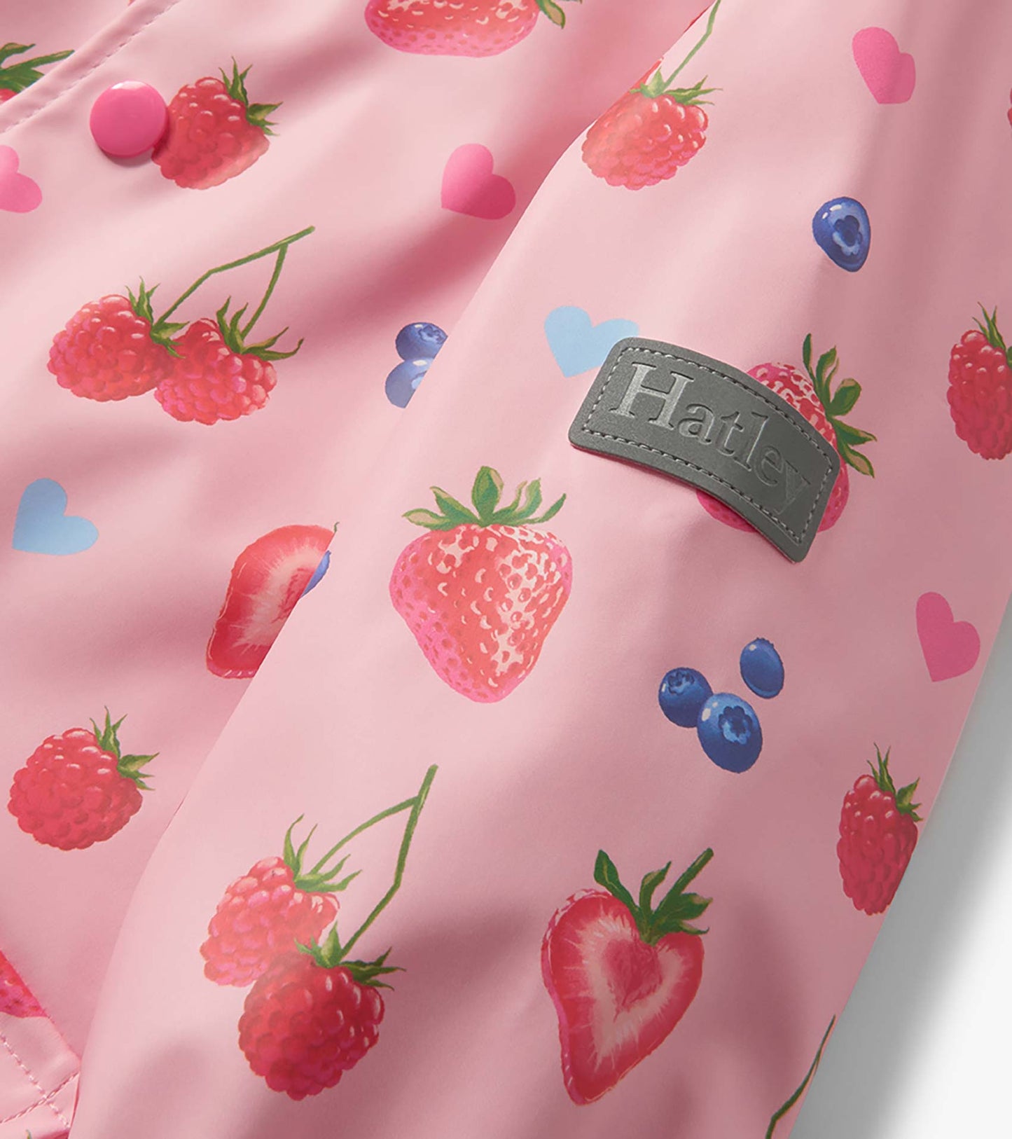 Baby & Toddler Girls Summer Berries Button-Up Raincoat