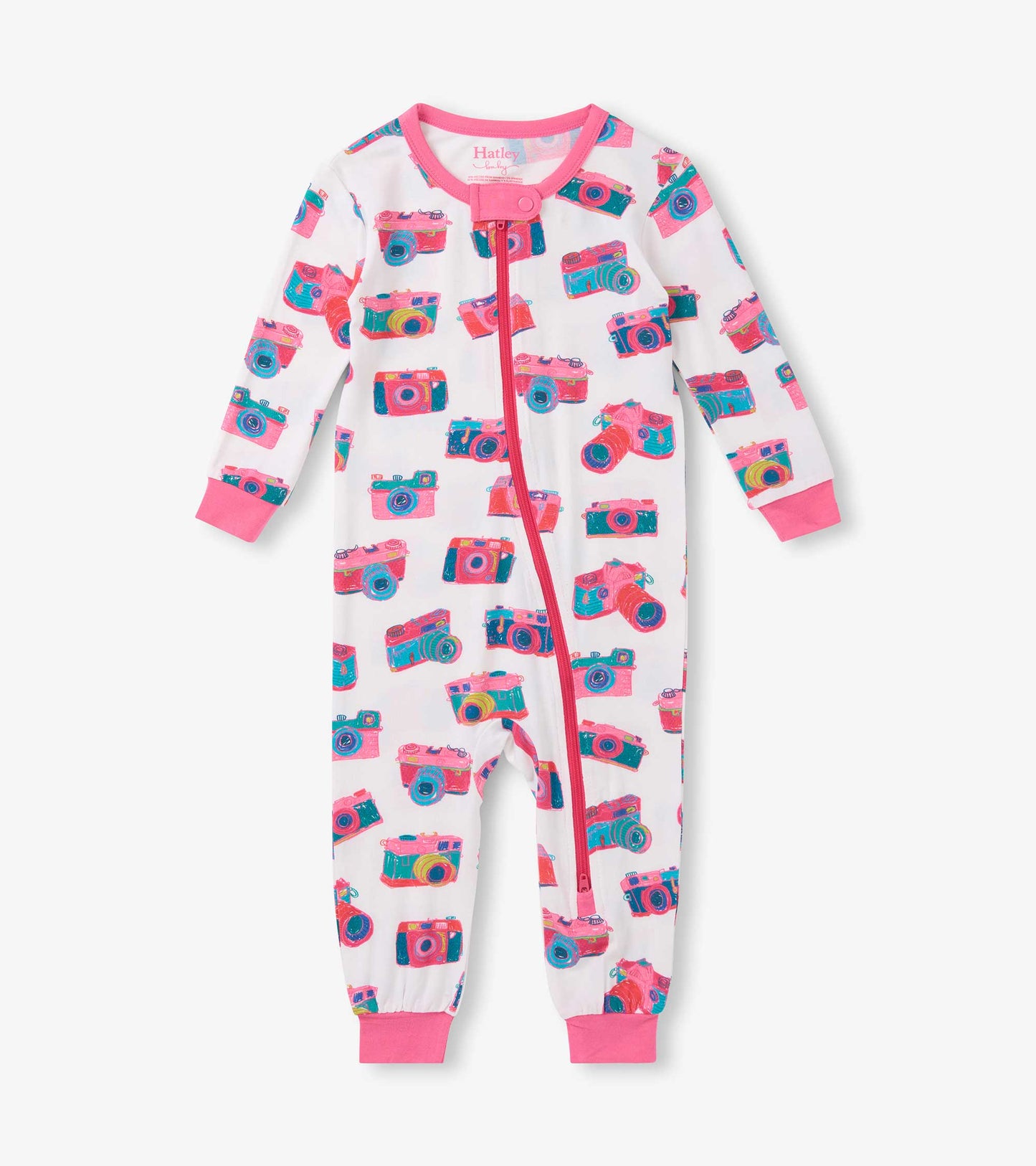 Baby Girls Sketchy Cameras Bamboo Sleeper