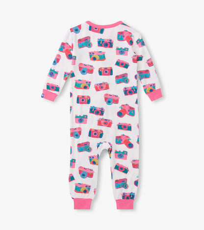 Baby Girls Sketchy Cameras Bamboo Sleeper