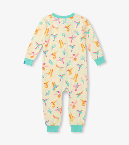 Baby Girls Springtime Hummingbirds Bamboo Sleeper