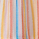 View Girls Sunny Stripes Tiered Dress - Vertical pastel brushstroke stripes in pink, orange, blue, and beige