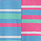 View Girls Mixed Stripes Cotton Polo Dress - Blue and pink striped fabric pattern