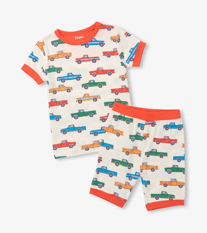 Boys Trucks Bamboo Short Pyjama Set