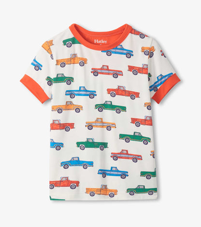 Boys Trucks Bamboo Short Pyjama Set