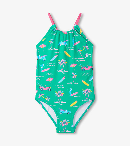 Girls Tropical One-Piece Swimsuit