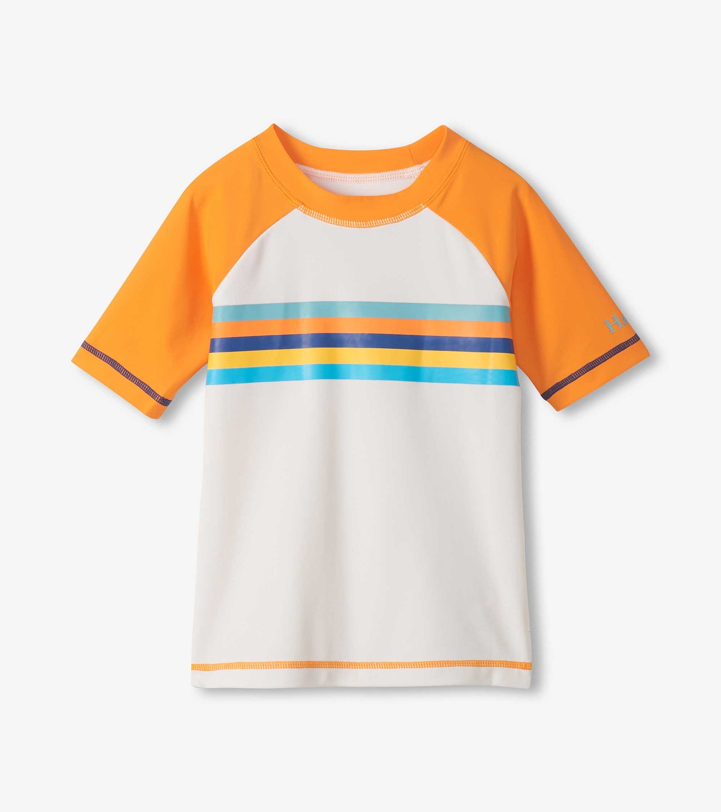 Boys Sunny Orange Short Sleeve Rashguard