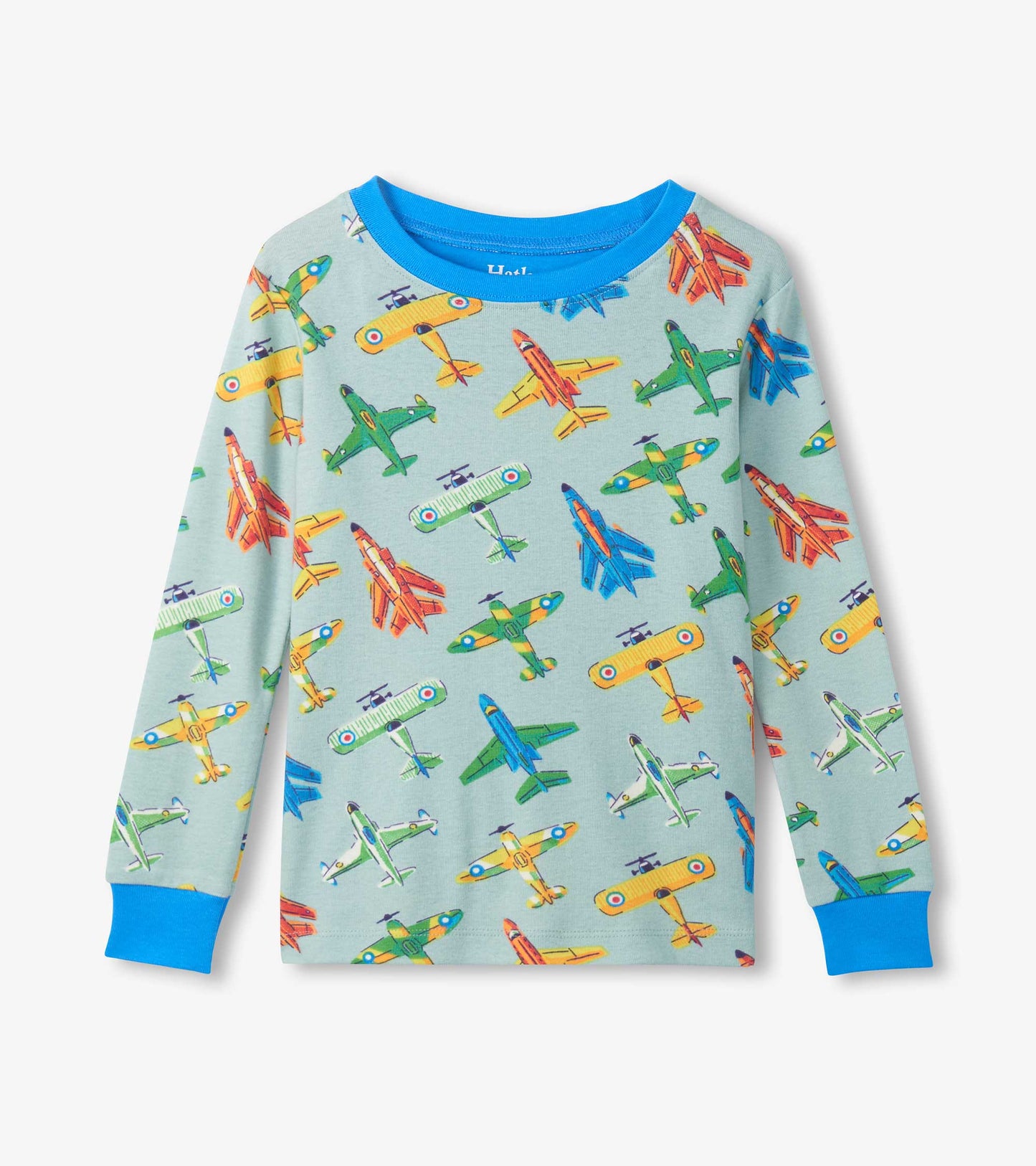 Boys Vintage Aircrafts Cotton Pyjama Set