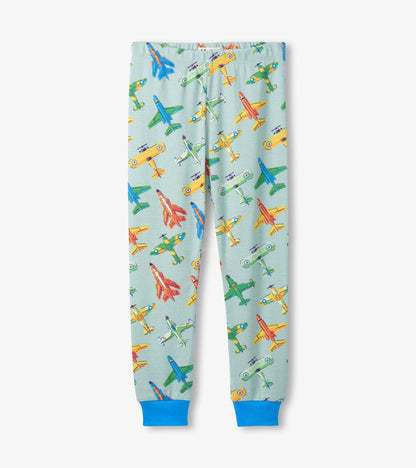 Boys Vintage Aircrafts Cotton Pyjama Set