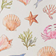 View Baby & Toddler Girls Vintage Sea Life Sleeveless Party Dress - Seashells, starfish, coral, and pink jellyfish pattern on a light background