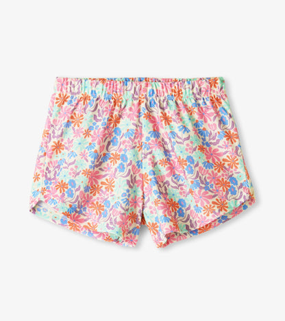 Girls Whimsical Flowers Short Sleep Set