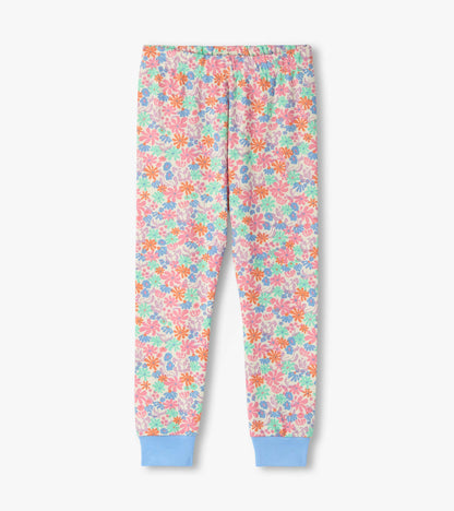 Girls Whimsical Flowers Cotton Pyjama Set