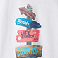 View Boys Beach Life Graphic Tee - Stacked colorful signs reading Beach, Life Is Better at the Beach, and Paradise on a white shirt