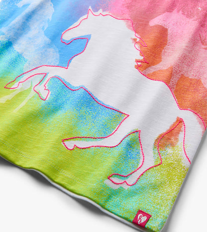 Girls Running Horses Graphic Tee