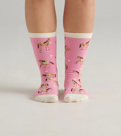 Country Horses Women's Crew Socks