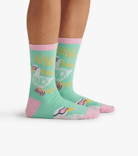 Wake The Duck Up Women's Crew Socks