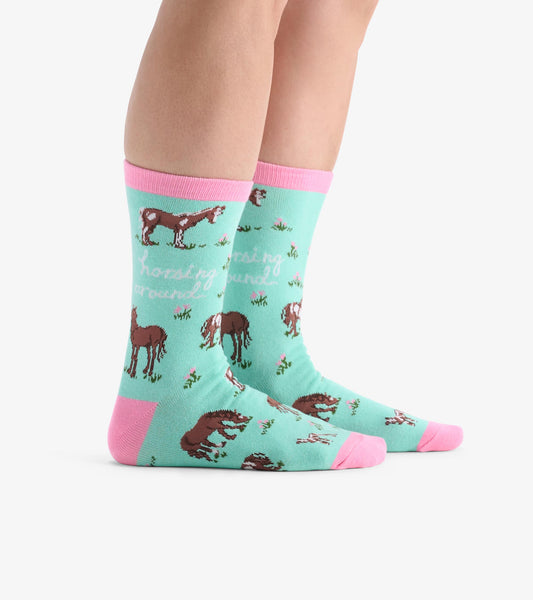 Women's Horsing Around Crew Socks