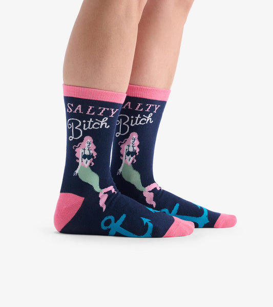 Women's Salty Bitch Crew Socks