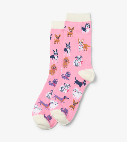 Cheerful Dogs Women's Crew Socks