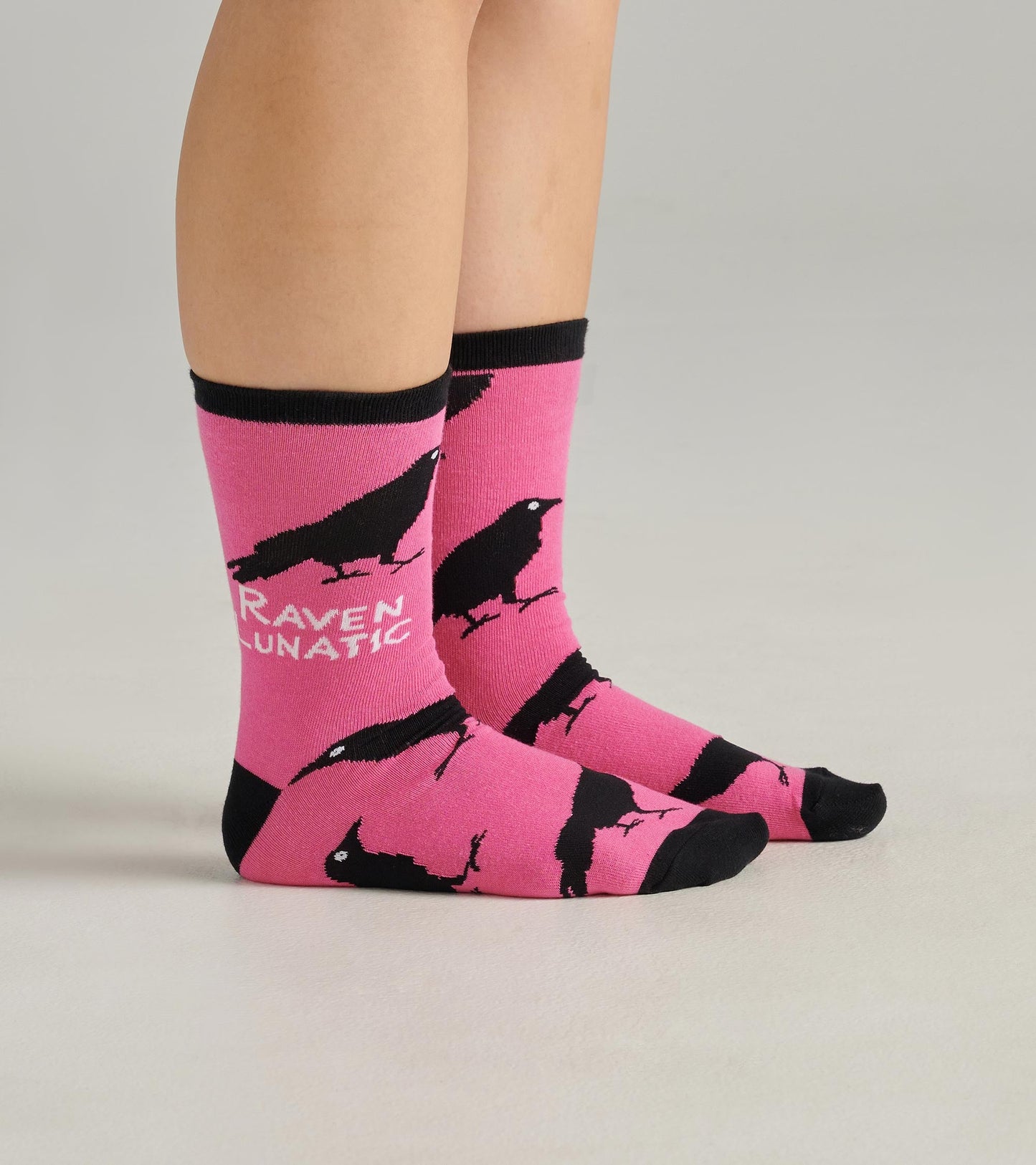 Raven Lunatic Women's Crew Socks