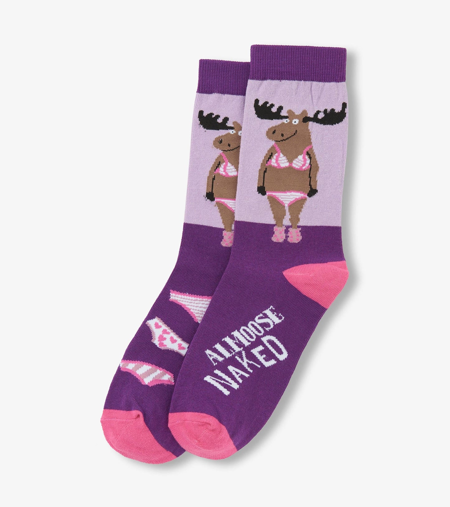 Almoose Naked Women's Crew Socks